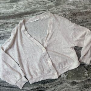 All in Favor Light Cream Cardigan Sweater